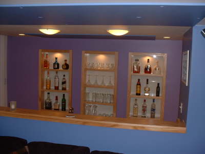 Lighted Bar Shelf